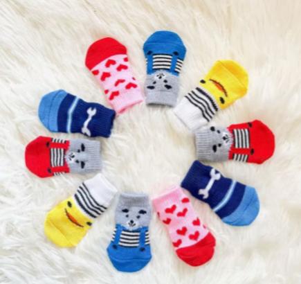 Calcetines Antideslizantes de Protección para Patas de Mascotas
