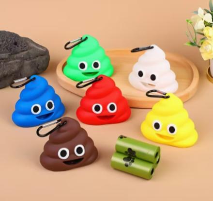 Dispensador de Bolsas de Silicona en forma de popo