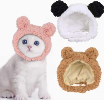 Gorro de oso para mascota tamaño ajustable