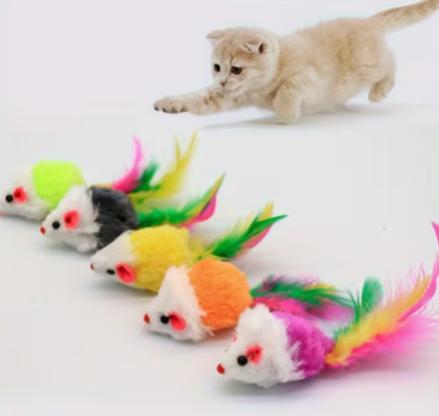 Juguete De Ratón De Felpa x5